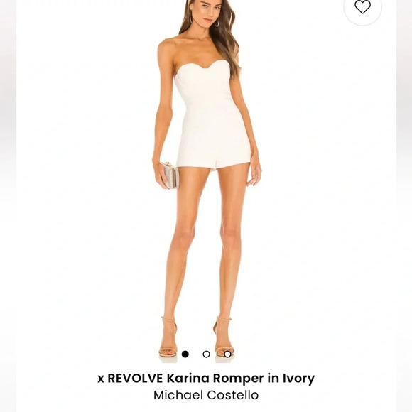 REVOLVE Pants - NWT Revolve x Michael Costello Karina Romper Ivory
